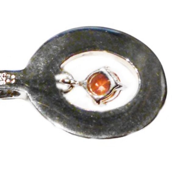 STERLING SILVER PINK SAPPHIRE PENDANT NECKLACE NEW - Picture 2 of 5